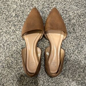 A New Day camel suede slip on flats!